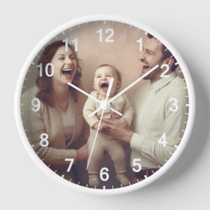 Custom Wall Clock (Add Your Own Photo and/or text)