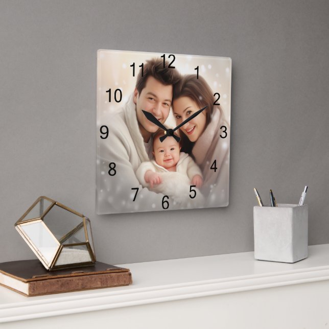 Custom Wall Clock (Add Your Own Photo and/or text) (Office)