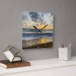 Custom Wall Clock (Add Your Own Photo and/or text)<br><div class="desc">Custom Photo Personalized Square Wall Clock</div>