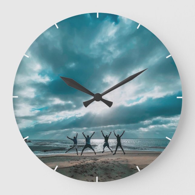 Custom Wall Clock (Add Your Own Photo and/or text) (Front)