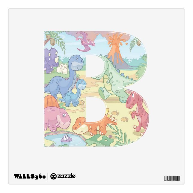 Custom Wall Decal/Cartoon Dinosaurs Sticker (Front)