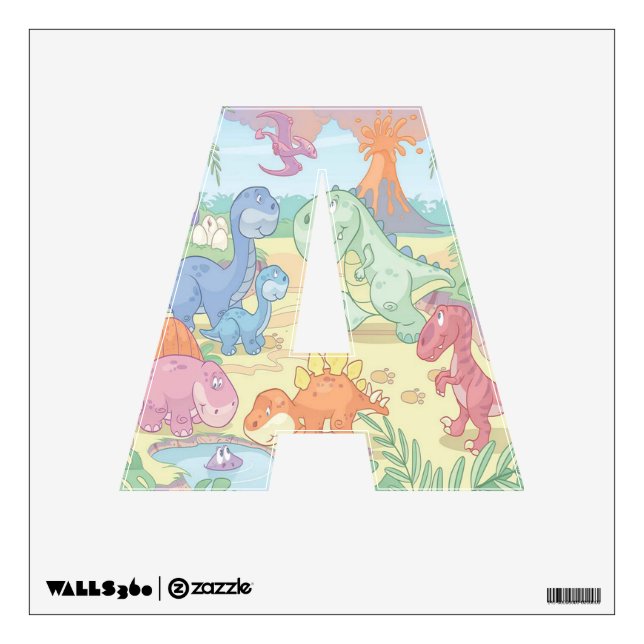 Custom Wall Decal/Cartoon Dinosaurs Sticker (Front)