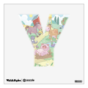 Custom Wall Decal/Cartoon Farm Animals Decal