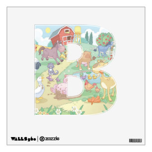 Custom Wall Decal/Cartoon Farm Animals Sticker