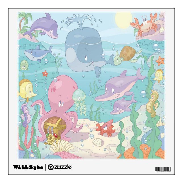 Custom Wall Decal/Sea Life Sticker (Front)