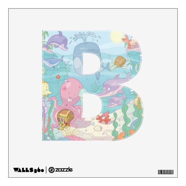Custom Wall Decal/Sea Life Sticker (Front)