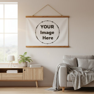 Custom Wall Decor: Your Image Here Hanging Tapestry