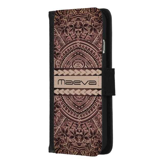 Custom wallet case/ Tribal Ethnic (Left)