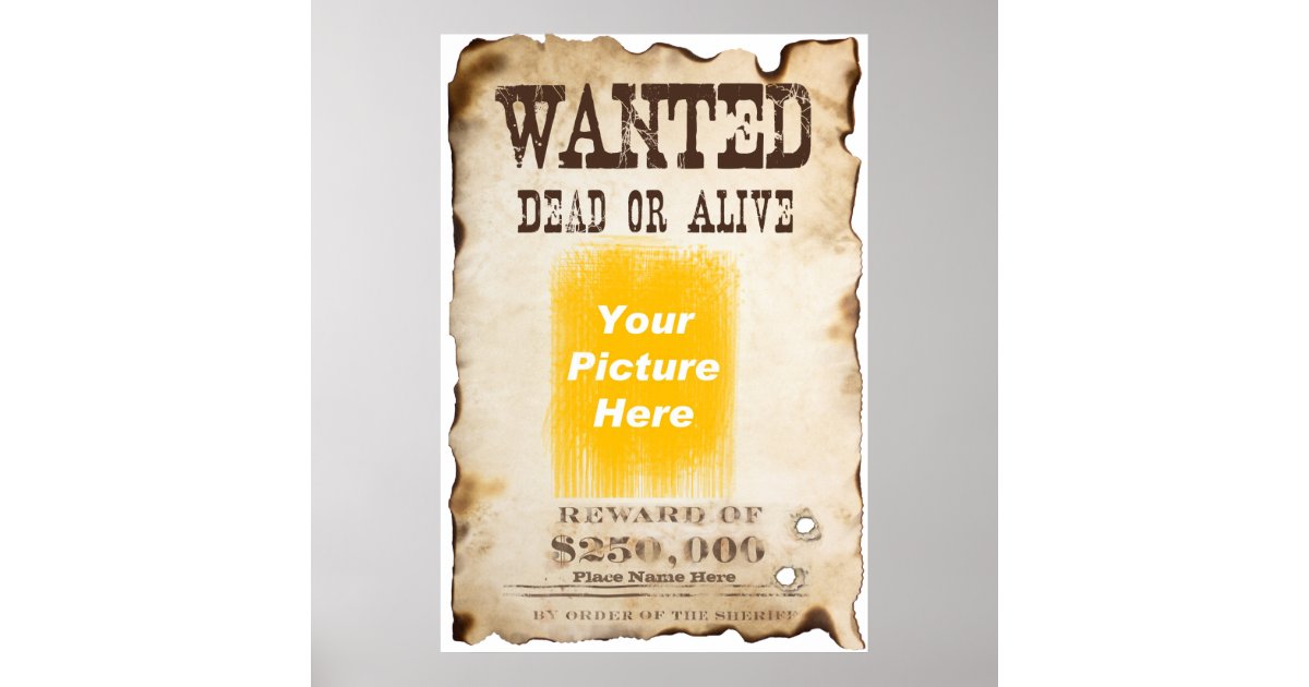 wanted poster paper