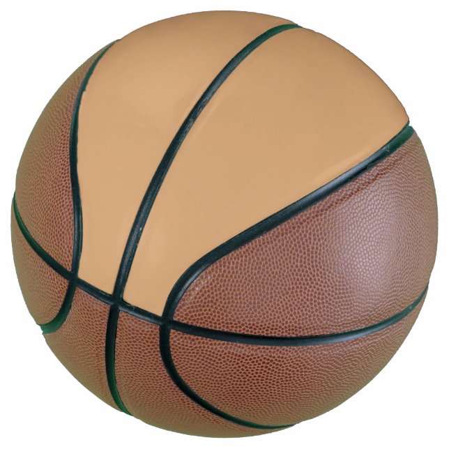 Custom Warm Sand Basketball (Angled)