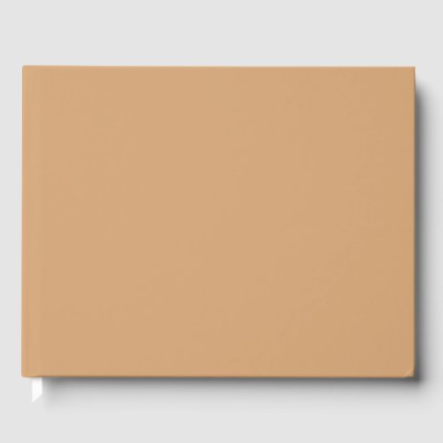 Custom Warm Sand Guest Book – Elegant & Versatile