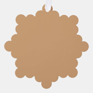 Custom Warm Sand Ornament Card