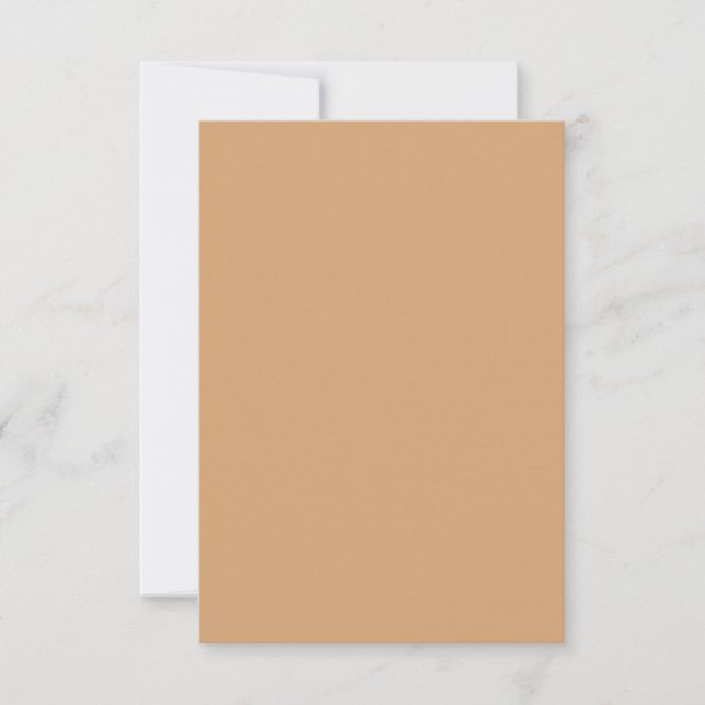 Custom Warm Sand Thank You Card – Minimalist (Front)