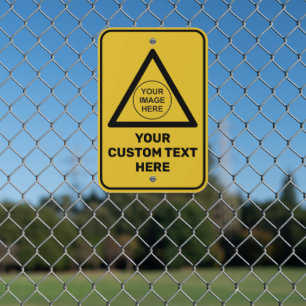 Custom Warning Triangle Sign