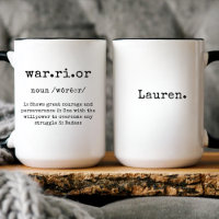 Custom Warrior Name Survivor Encouragement Gift