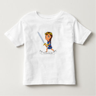 Custom warrior princess cartoon toddler t-shirt