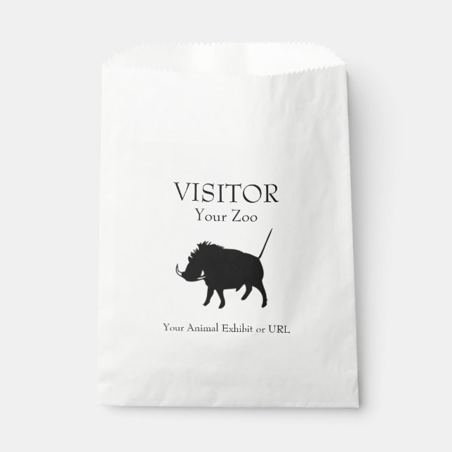 Custom Warthog Favor Bag (Front)