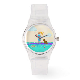 Custom Watch Face SUP Illustrated Sporty Watch