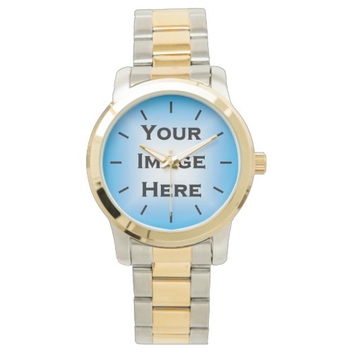 Custom Watch With Black Ticks