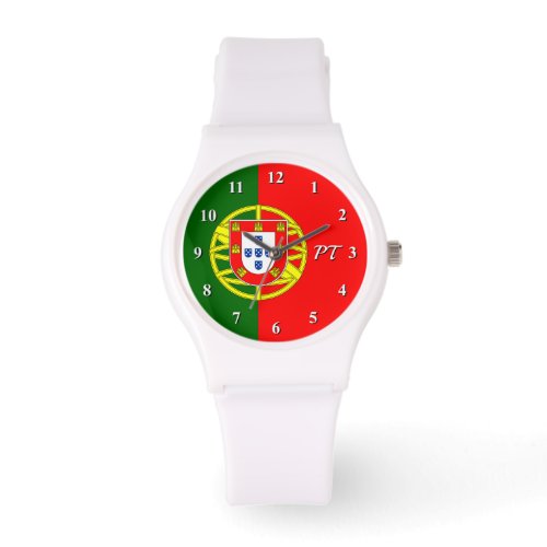 Custom watch with Portuguese flag of Portugal