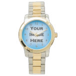 Custom Watch With Thin Black Numbers Drop Shadow at Zazzle