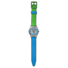 Custom Watch With White Numbers Drop Shadow