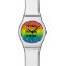 Custom Watch With Yellow Numbers Drop Shadow