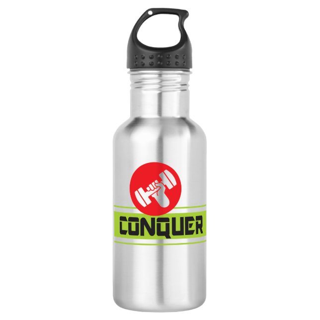 Custom Water Bottle (18 oz), Stainless Steel (Front)