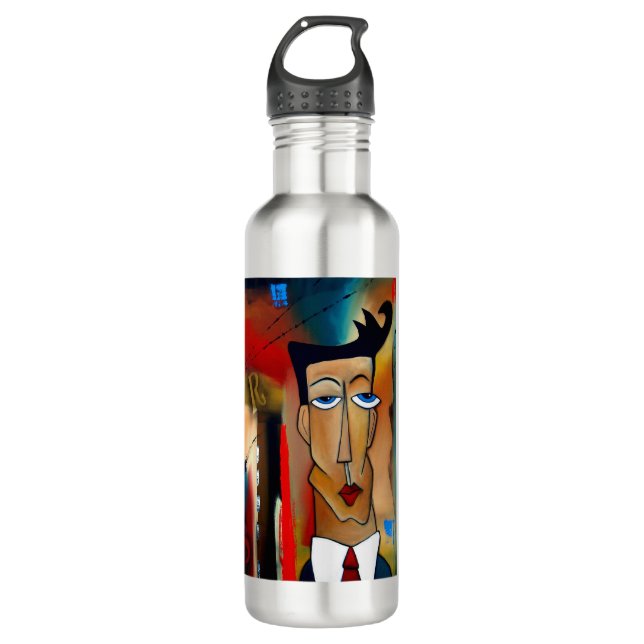 Custom Water Bottle (24 oz), Stainless Steel (Front)