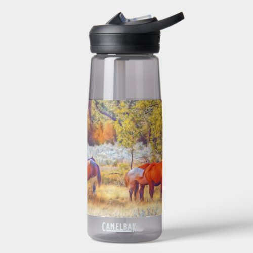 Custom Water Bottle CamelBak Eddy Wild Horses Water Bottle