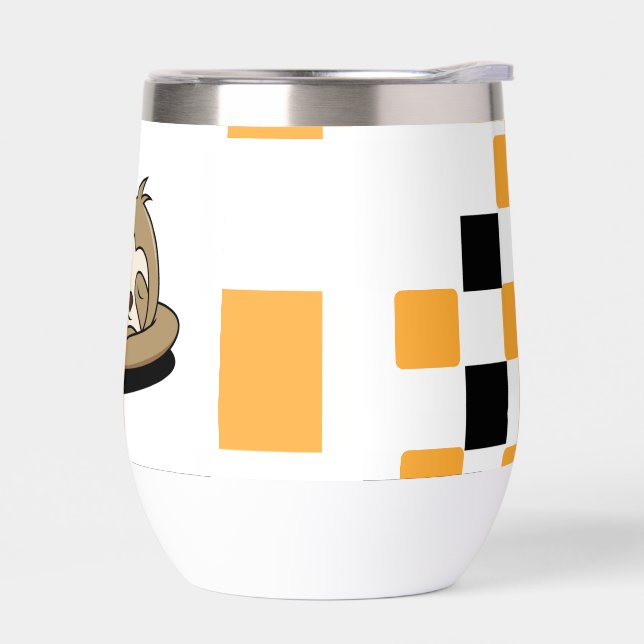 Custom Water Bottle Style: Stemless Wine Tumbler, (Left)