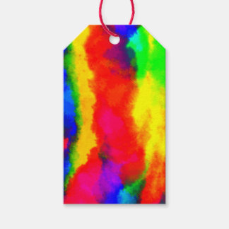 Custom Water color tie dye gift tag