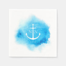 Custom Watercolor Cocktail Napkins
