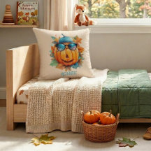 Custom Watercolor Cute Pumpkin Orange Halloween