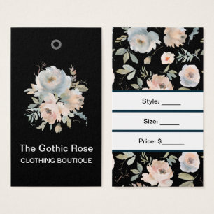 Custom Watercolor Floral Roses Price Tags