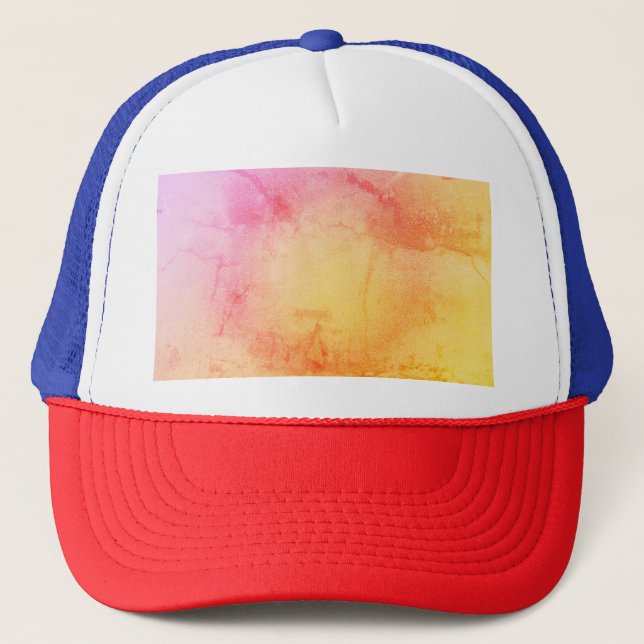 Custom Watercolor Gradient Trucker Hat (Front)
