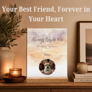 Custom Watercolor Rainbow Bridge Pet Memorial Acrylic Sign
