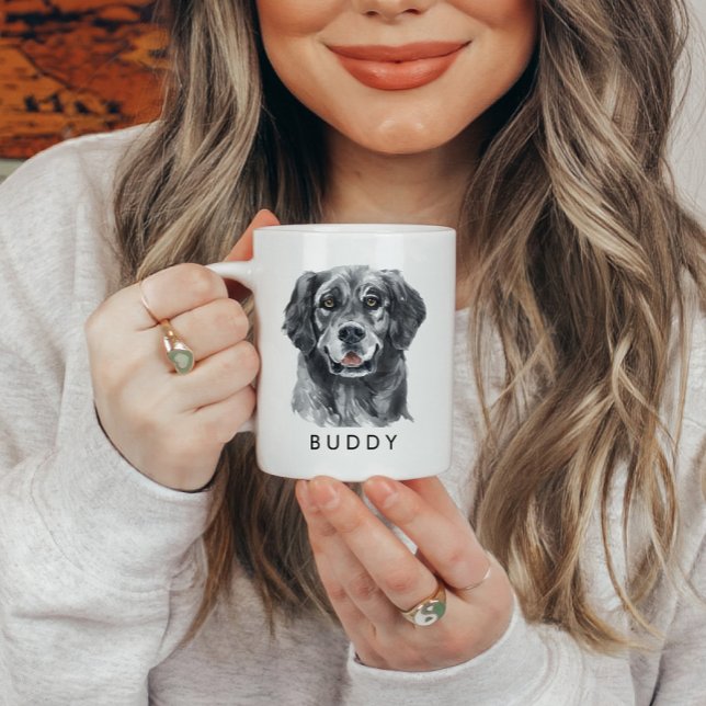 Custom Watercolor Retriever Dog Lover Coffee Mug (Creator Uploaded)