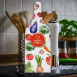 Custom Watercolor Vegetables Kitchen    Cutting Board at Zazzle