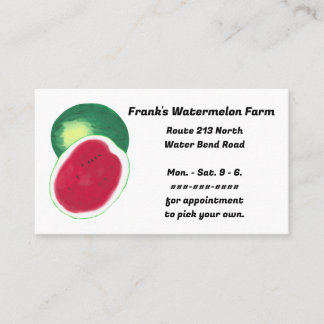 Custom Watermelon Business Cards