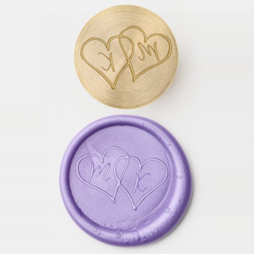 Custom wax wedding stamp with name initials