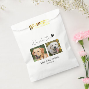 Custom we do too pet wedding  favor bag