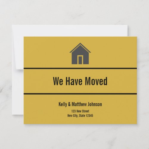 Custom We Have Moved Moving Announcement