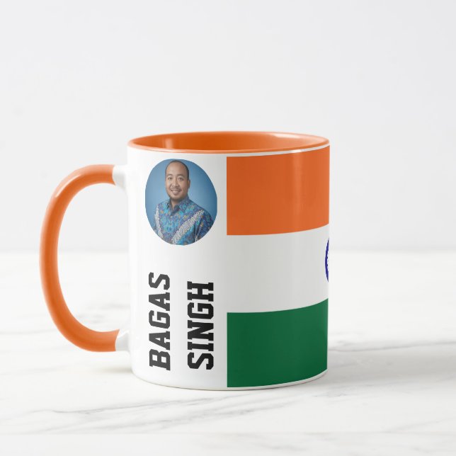 Custom We Love India Personalized Heritage Mug (Left)
