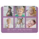 Custom We Love Our Grandma Purple Photo Collage iPad Air Cover Custom We Love Our Grandma Purple Photo Collage iPad Air Cover