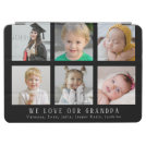 Custom We Love Our Grandpa Black Photo Collage iPad Air Cover Custom We Love Our Grandpa Black Photo Collage iPad Air Cover