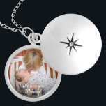 Custom We love you Mommy Personalized Photo Locket Necklace<br><div class="desc">Perfect for mommy,  customize this locket with her children's photo and a special message. Personalized this locket,  a beautiful gift and keepsake.</div>
