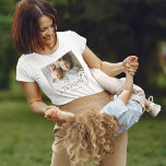 Custom We Love You Mommy Photo T-Shirt<br><div class="desc">Personalized mom t-shirt featuring a precious family photo of the children,  a cute heart overlay,  the saying "we love you mommy",  and the kids names.</div>