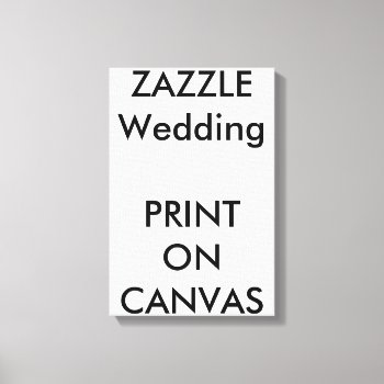 Custom Wedding 11 X 16.5" Canvas Print Wall Art by TheWeddingCollection at Zazzle