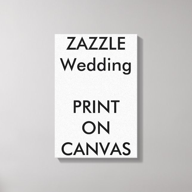 Custom Wedding 11 x 16.5" Canvas Print Wall Art (Front)